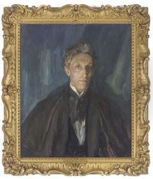 Portrait Of Sir Johnston Forbes-robertson (1853-1937) Oil Painting by Ambrose McEvoy