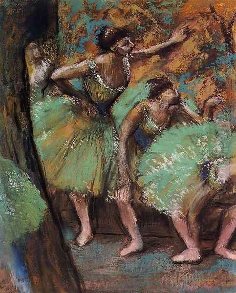 Dancers IV Oil Painting by Edgar Degas