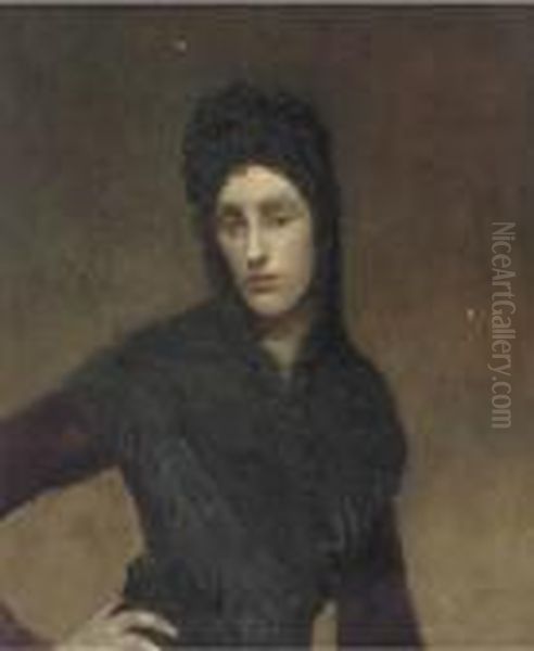 Portrait Of A Woman Oil Painting by Ambrose McEvoy