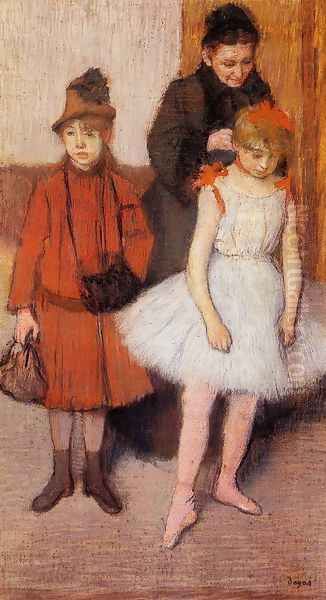 The Mante Family I Oil Painting by Edgar Degas