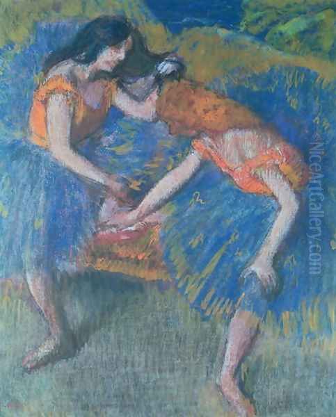 Two Dancers Oil Painting by Edgar Degas