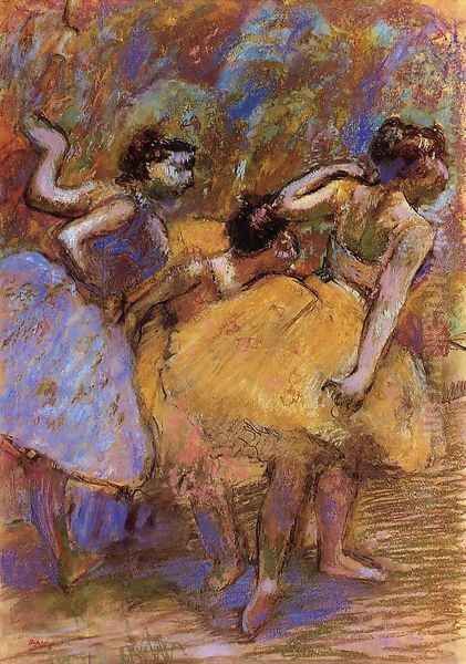 Dancers VII Oil Painting by Edgar Degas