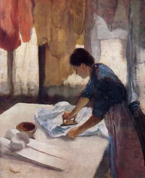 Woman Ironing V Oil Painting by Edgar Degas