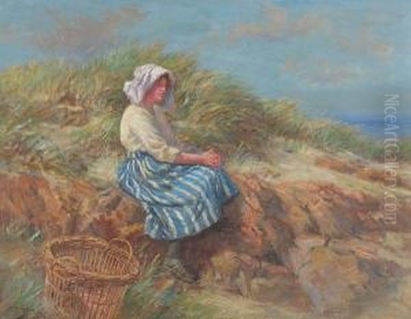 Resting On The Dunes Oil Painting by John Mcghie