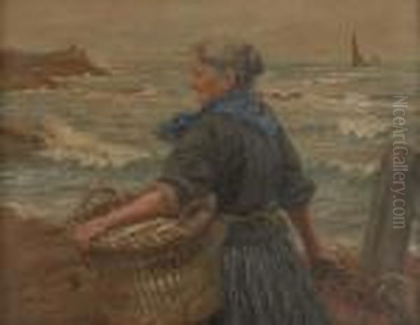 The Fishwife Oil Painting by John Mcghie