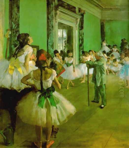 Dance Class II Oil Painting by Edgar Degas