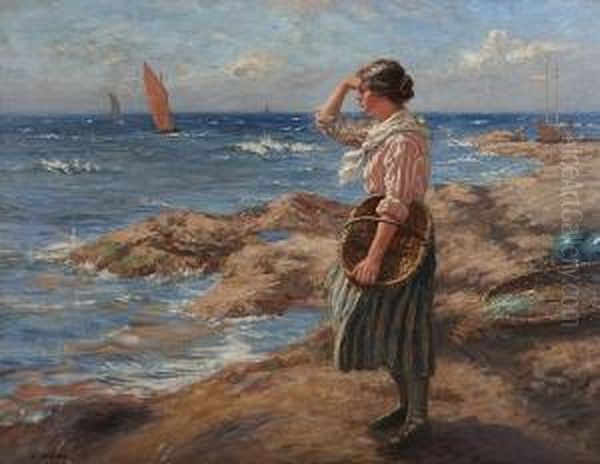 Waiting For The Fleet, East Neuk by John Mcghie