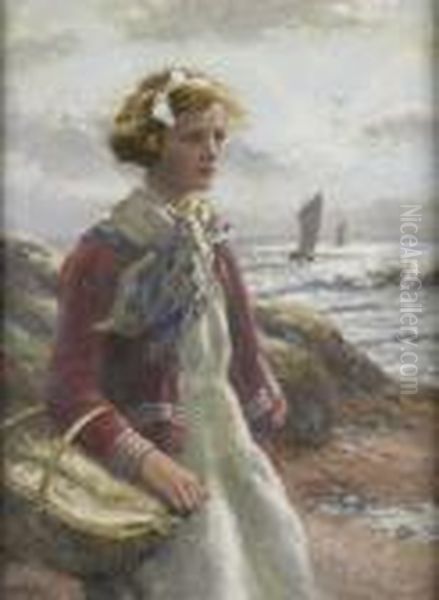 A Fifeshire Maid Oil Painting by John Mcghie