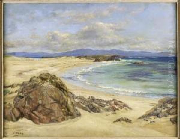 A Deserted Coastal Scene, Iona Oil Painting by John Mcghie