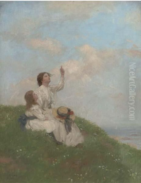 A Sea Breeze Oil Painting by John Mcghie