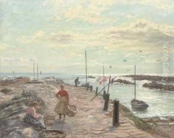 Sunny Morning, The East Neuk, Fife Oil Painting by John Mcghie