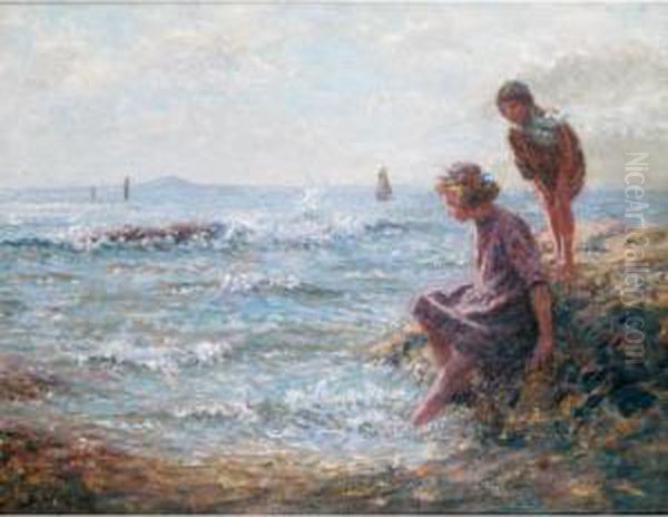 By The Shore Oil Painting by John Mcghie