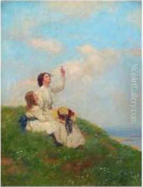 By The Seaside Oil Painting by John Mcghie