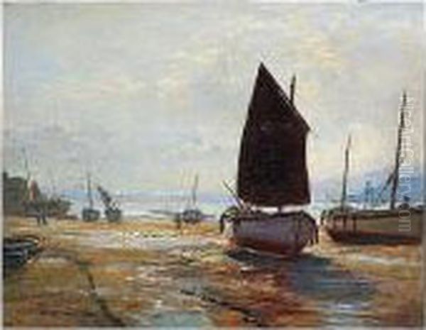 Coming Ashore Oil Painting by John Mcghie