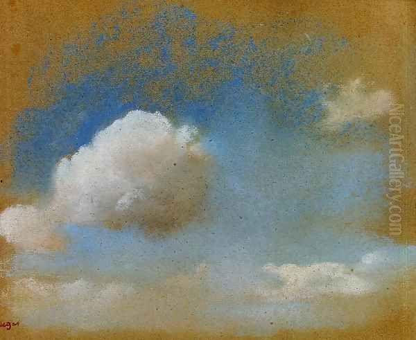 Sky Study Oil Painting by Edgar Degas