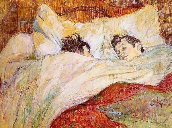 In Bed Oil Painting by Edgar Degas