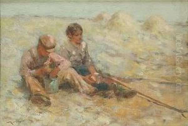 A Rest From Harvesting Oil Painting by Robert McGregor