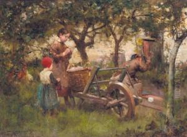 In The Orchard Oil Painting by Robert McGregor