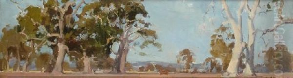 Summer Landscape Oil Painting by William Beckwith Mcinnes