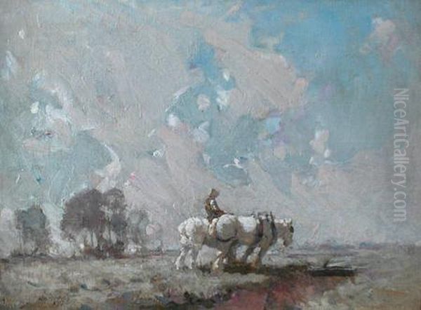 Bringing Home The Team Oil Painting by William Beckwith Mcinnes