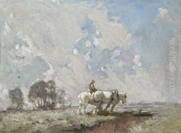 Bringing The Team Home Oil Painting by William Beckwith Mcinnes