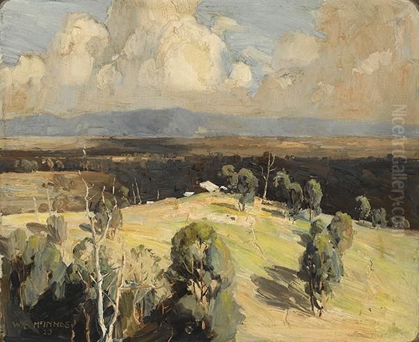 Australian Landscape, Heidelberg Melbourne Oil Painting by William Beckwith Mcinnes