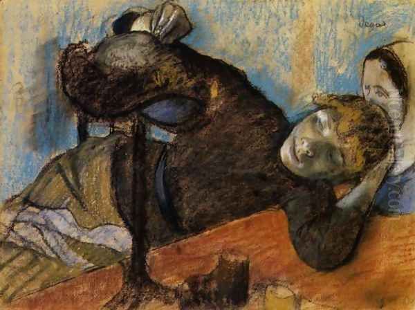 The Milliner Oil Painting by Edgar Degas