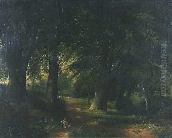 Prestwick Clough Oil Painting by Joseph Wrightson McIntyre