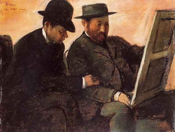 The Amateurs Oil Painting by Edgar Degas