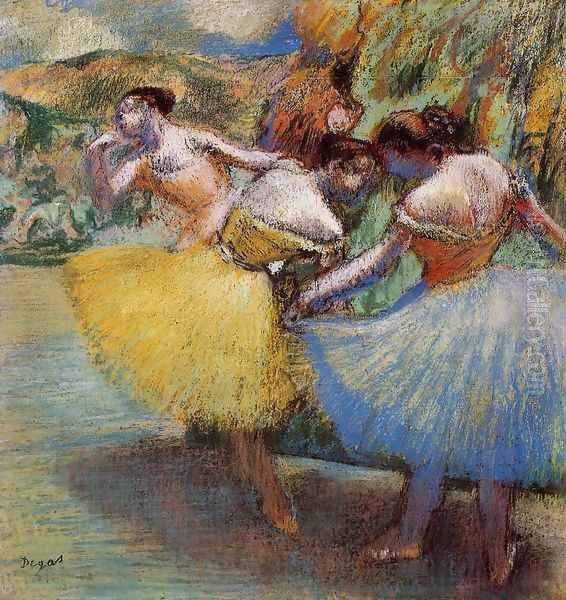 Three Dancers II Oil Painting by Edgar Degas