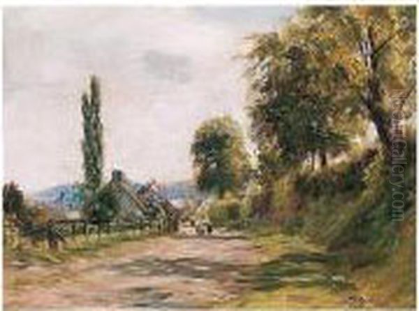 The Village Lane Oil Painting by William Darling McKay