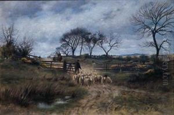 Driving The Flock Oil Painting by William Darling McKay