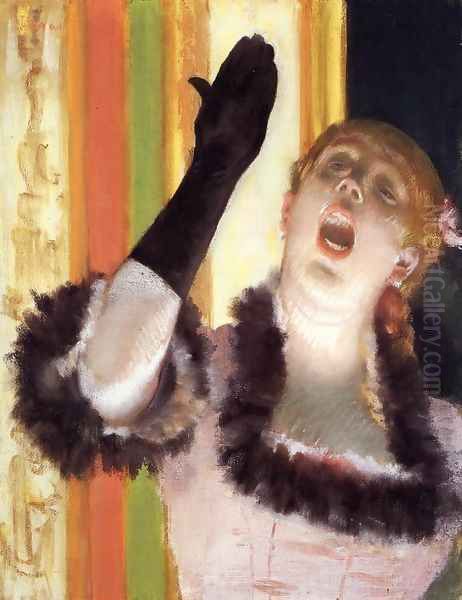 Singer with a Glove by Edgar Degas