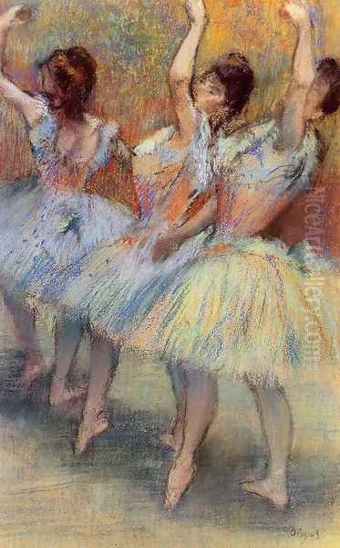 Three Dancers Oil Painting by Edgar Degas