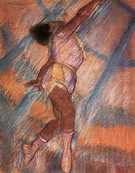 Study for 'La La at the Cirque Fernando' Oil Painting by Edgar Degas