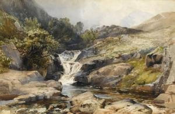 Whilan Beck Eskdale Oil Painting by David Hall McKewan