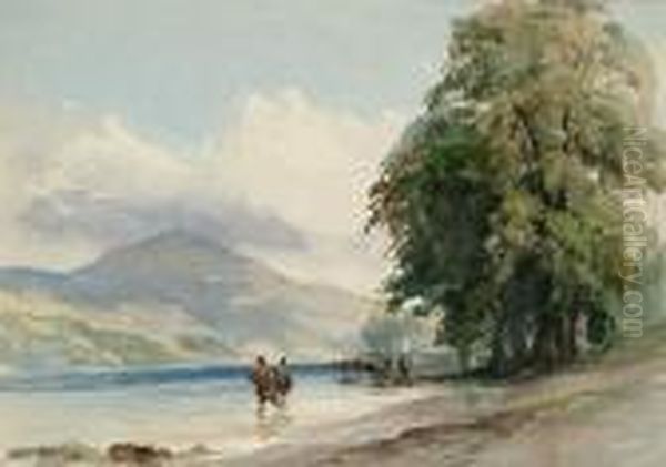 Balie Lake, North Wales Oil Painting by David Hall McKewan