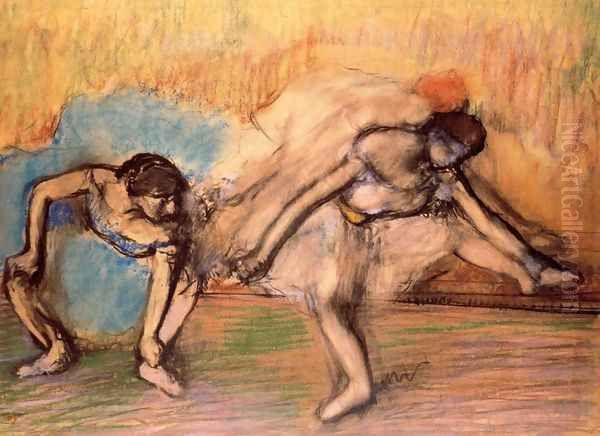 Dancers Resting I Oil Painting by Edgar Degas