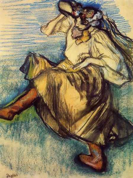 Russian Dancer I Oil Painting by Edgar Degas