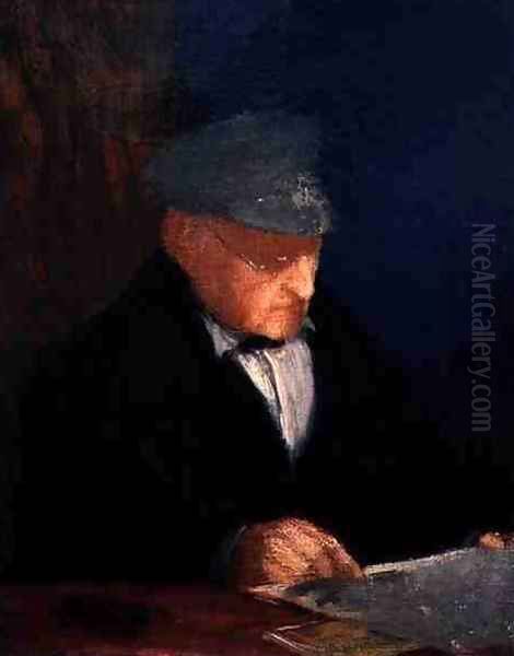 Rene-Hilaire de Gas, Grandfather of the Artist Oil Painting by Edgar Degas