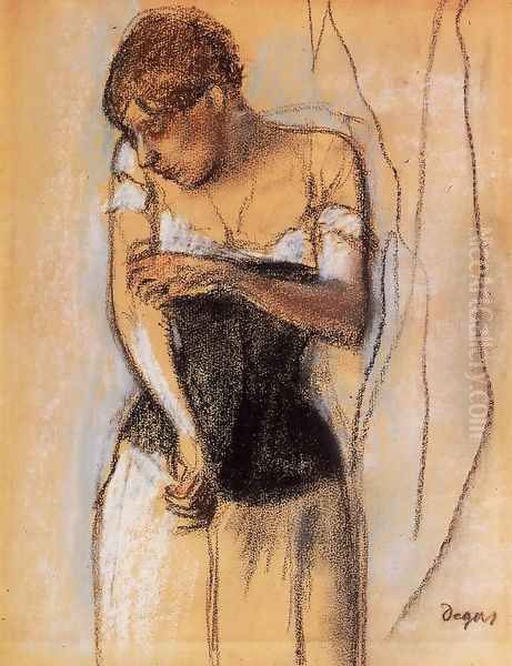 Woman Touching Her Arm Oil Painting by Edgar Degas