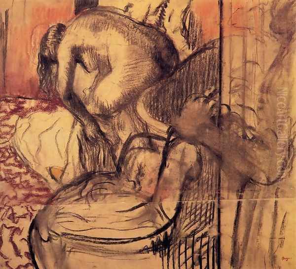 After the Bath 10 Oil Painting by Edgar Degas