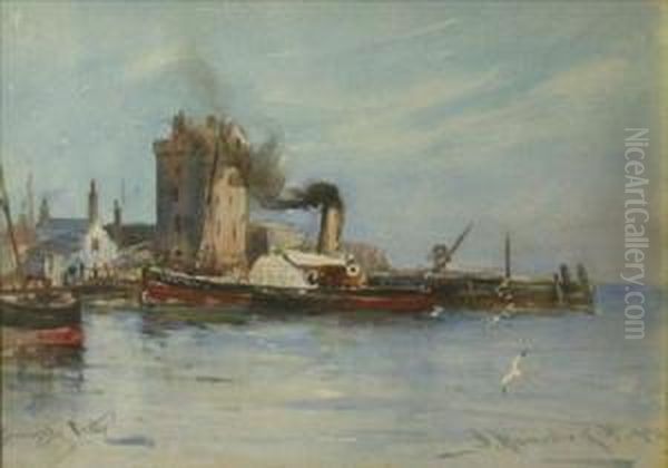 Broughty Castle Oil Painting by James MacMaster