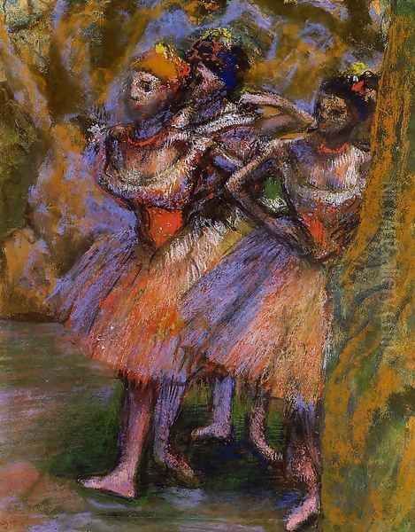 Three Dancers IV Oil Painting by Edgar Degas