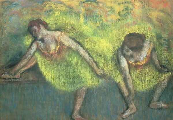 Two dancers relaxing Oil Painting by Edgar Degas