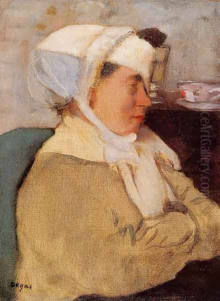 Woman with a Bandage Oil Painting by Edgar Degas