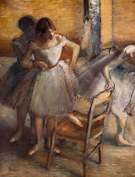 Dancers II Oil Painting by Edgar Degas