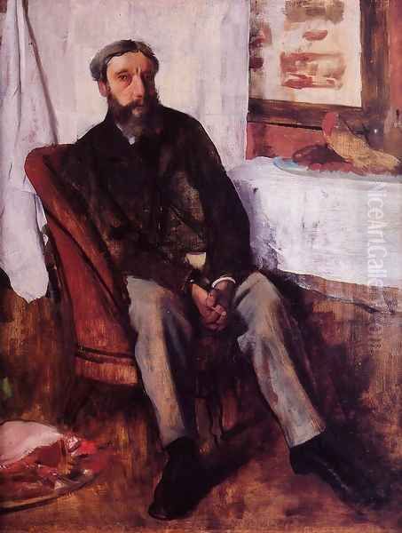 Portrait of a Man, c.1866 Oil Painting by Edgar Degas