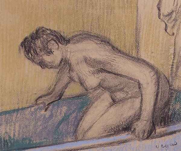 In the Bath, c.1883 Oil Painting by Edgar Degas