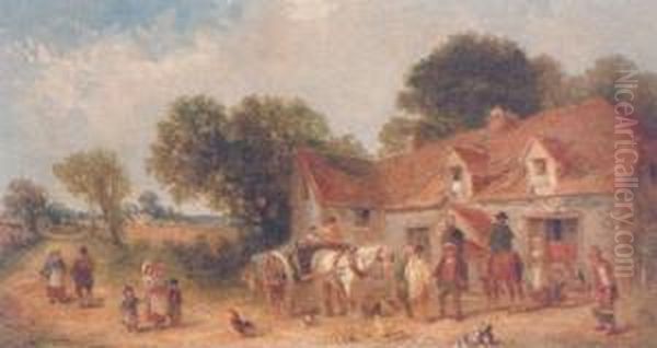 At The Inn Oil Painting by James Edwin Meadows